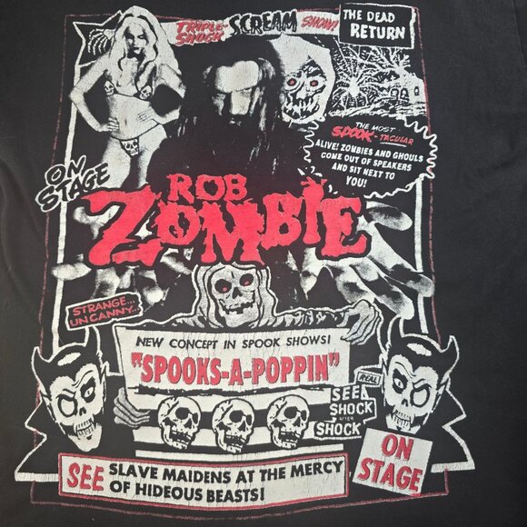 Rob Zombie Spooks-A-Poppin Graphic Tee Men's Medium - Picture 1 of 6